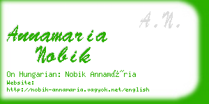 annamaria nobik business card